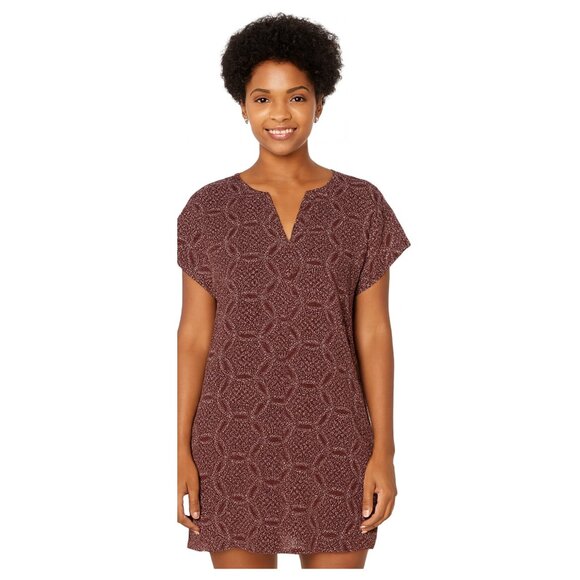 Forever 21 Red Geometric Print Tunic Dress Medium - Picture 1 of 12